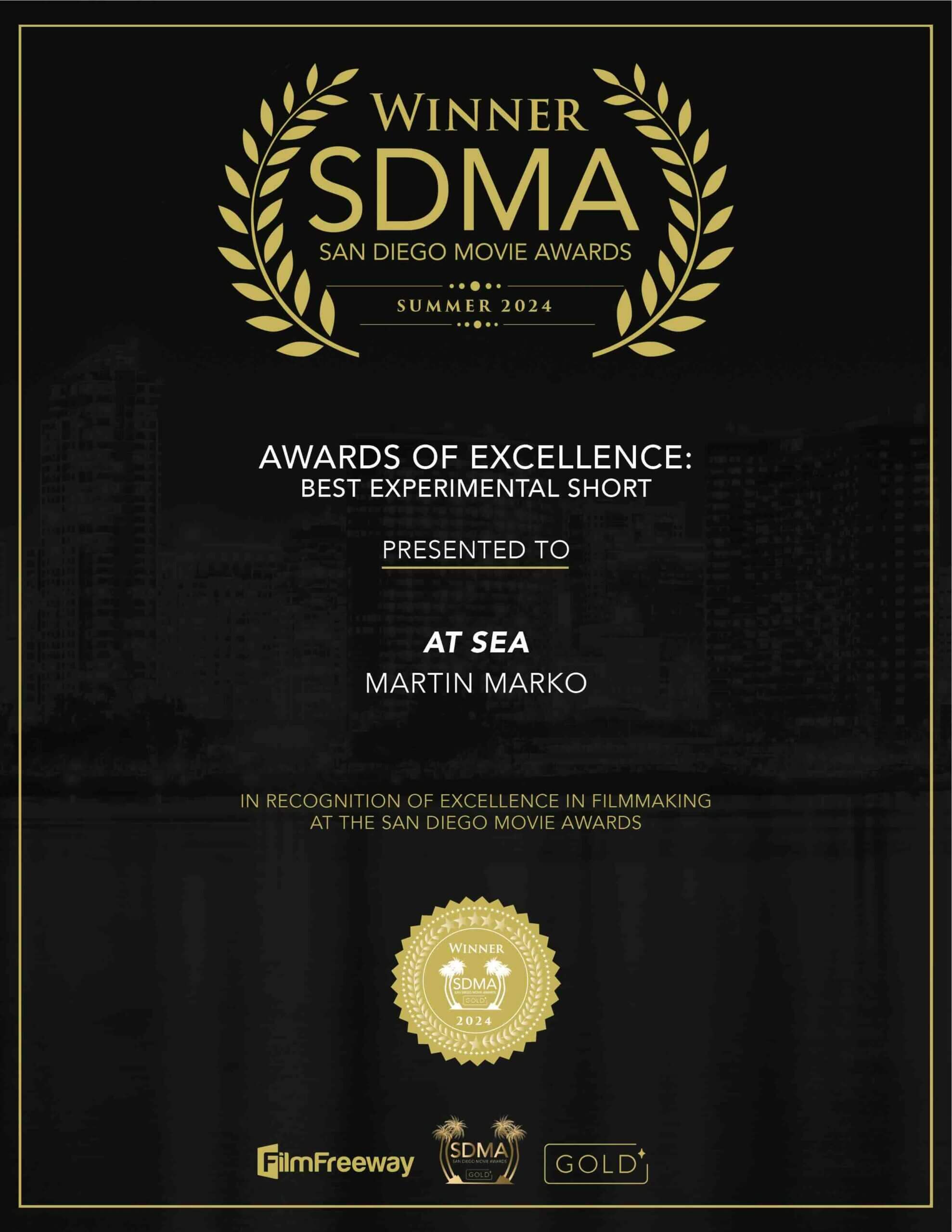 Award of Excellence — Best Experimental Short