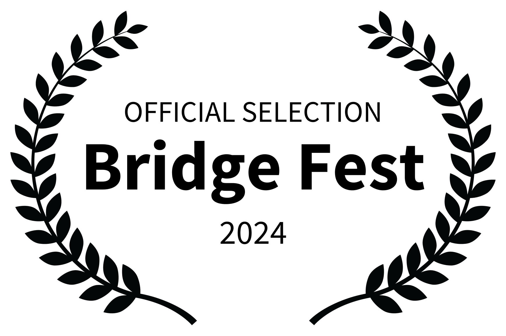Award laurel — OFFICIAL SELECTION Bridge Fest 2024 — At Sea short film directed by Martin Marko