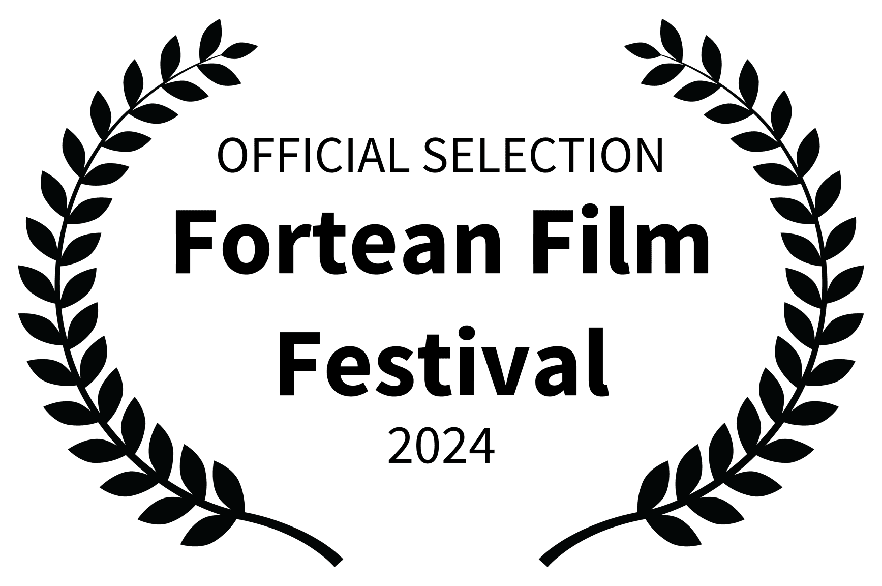 Award laurel — OFFICIAL SELECTION Fortean Film Festival 2024 — At Sea short film directed by Martin Marko