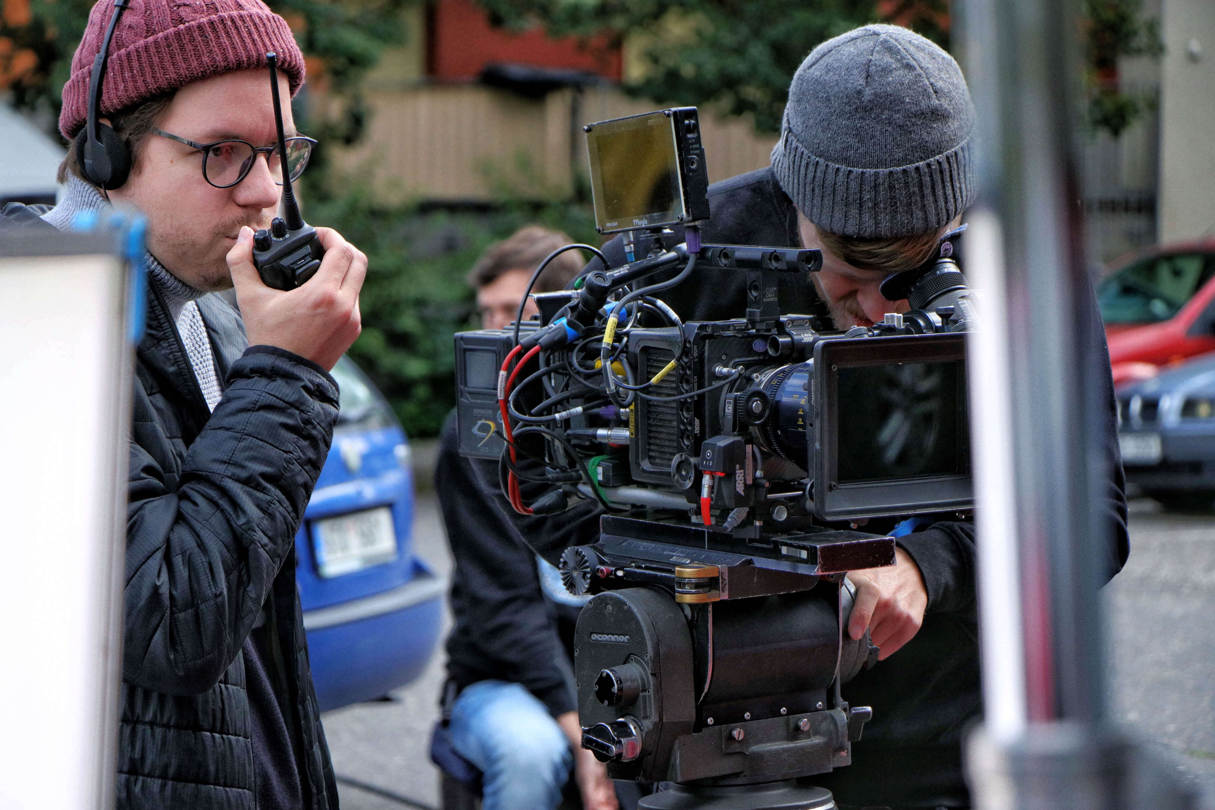Martin Marko directing Ford automotive commercial on location