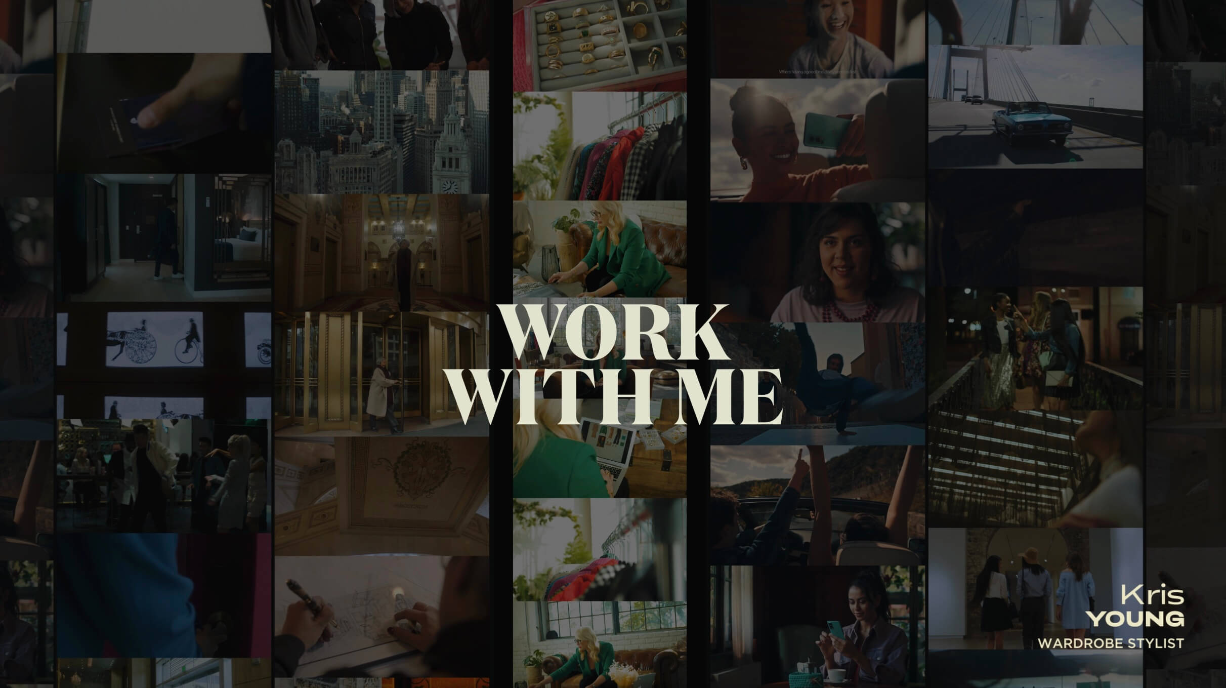 Behind the scenes — Kris Young, American Wardrobe Stylist for Kris, directed by Martin Marko